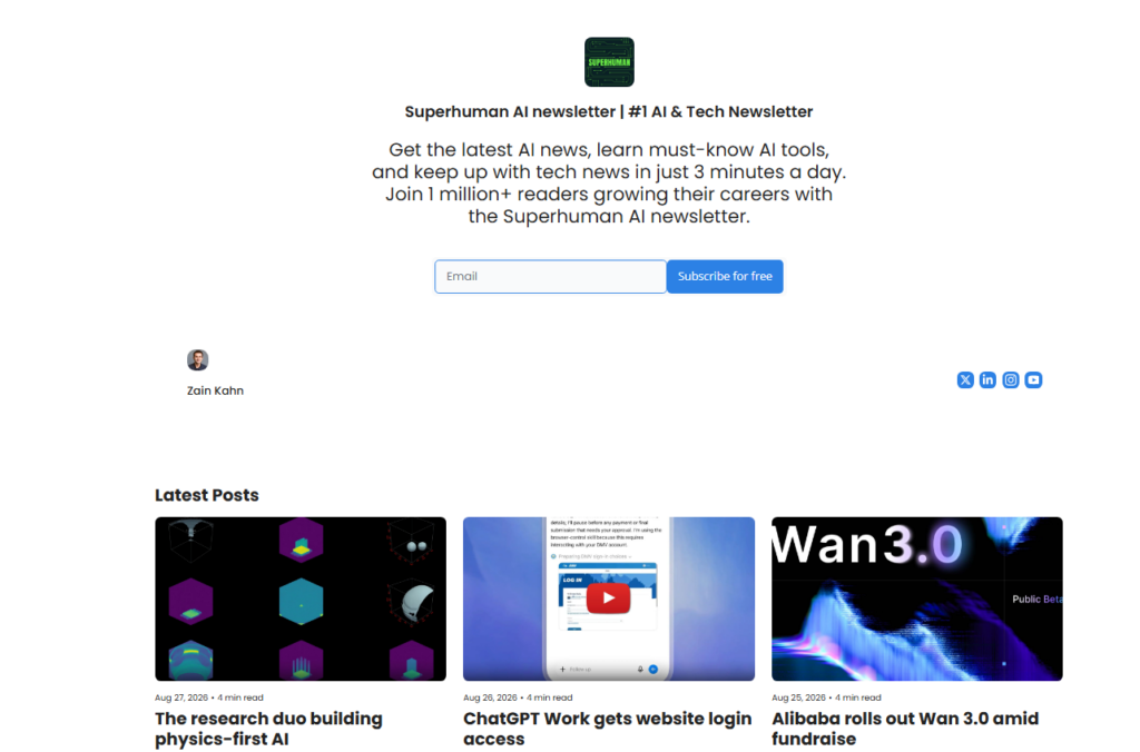 Superhuman AI newsletter and tech updates
